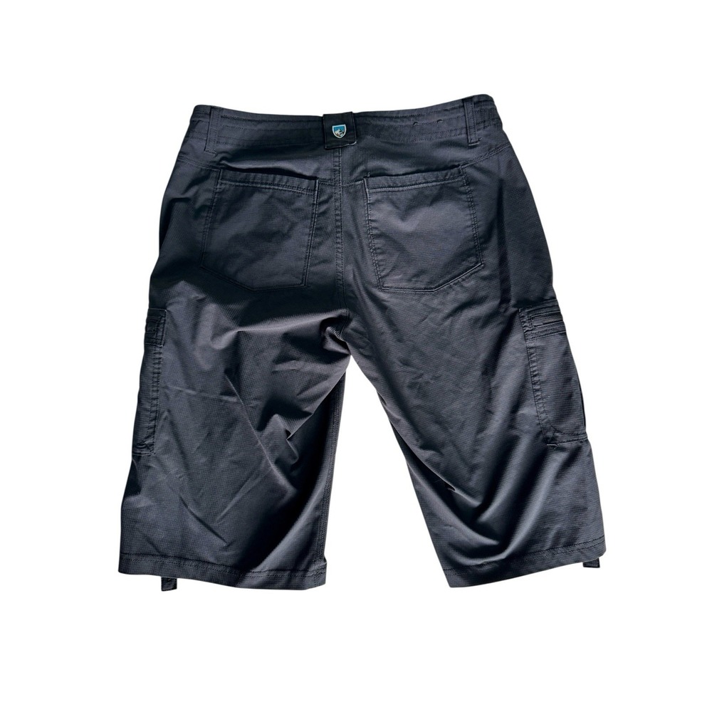 Kuhl Horizn Womens 6 Performance 13" Cargo Roll Up Shorts Ripstop Hiking Black - Picture 2 of 4